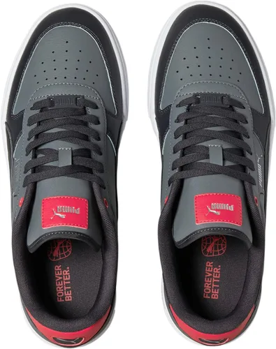 Vista 4 de PUMA Zapatos deportivos Caven para hombre, Dime Flat Medium Gray-Flat Dark Gray-for All Time Red