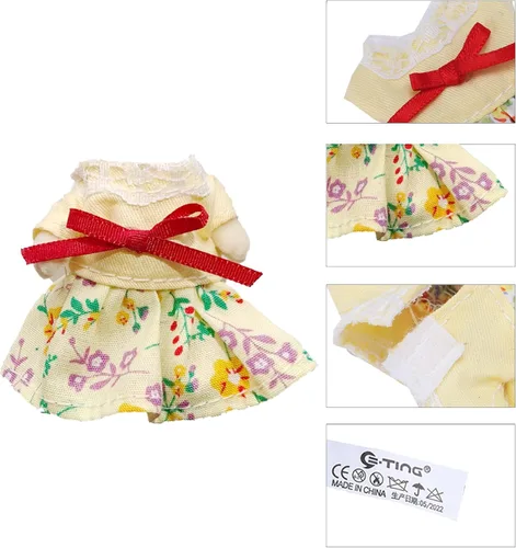 Vista 4 de E-TING Conjunto familiar, dulce madre e hija, genial juego de vestir para la familia de padre e hijo para la serie Town de 3 pulgadas y 2.25 pulgadas