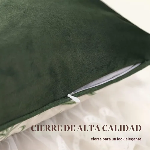 Vista 3 de patdrea Juego de 4 fundas de almohada de terciopelo vintage de diseño Botticelli