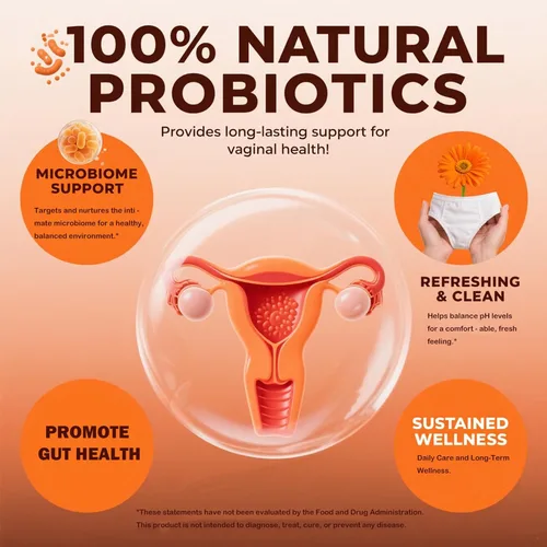 Vista 2 de DEWANG Gomitas de equilibrio femenino, equilibrio diario del pH y apoyo a la salud vaginal, probióticos para mujeres, olor y confianza, sabor a