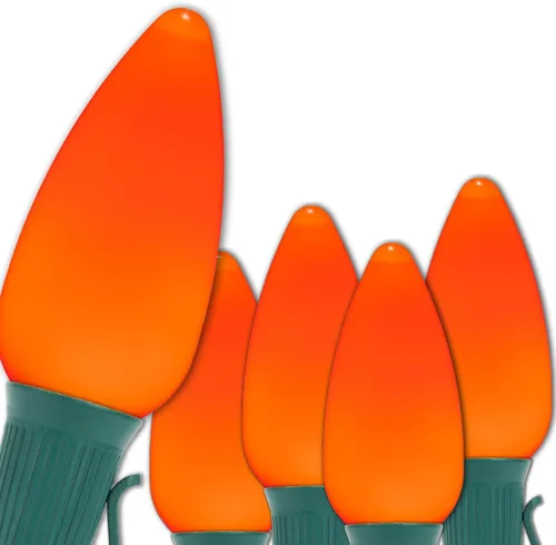 Vista 33 de Wintergreen Lighting 25 C9 OptiCore - Luces LED de Navidad para exteriores de alta resistencia, tira de luces de Navidad comerciales; cable verde