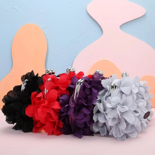 Vista 8 de Fawziya Carteras con corte floral para mujer, bolsos y embragues de noche