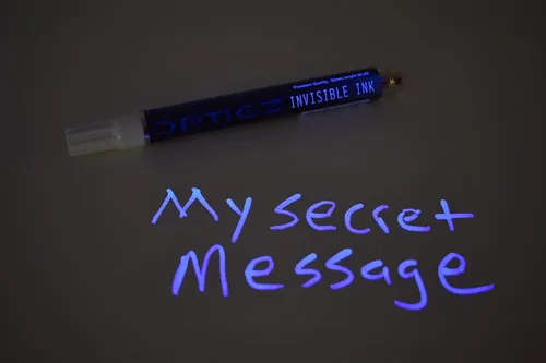 Vista 5 de Opticz Marcador UV multiuso de tinta azul invisible reactiva de luz negra