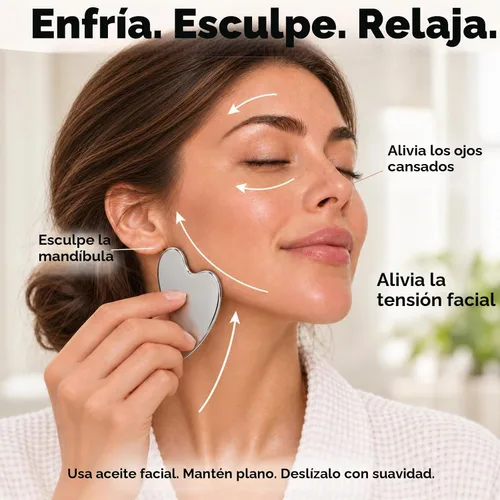 Vista 5 de Gua Sha Facial Tools, Lymphatic Contour Face Brush Set