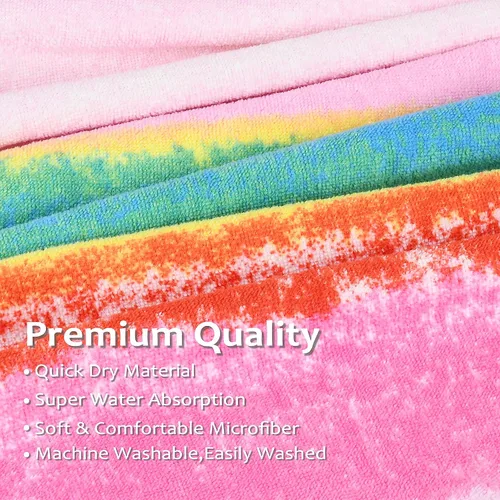 Vista 2 de Catalonia Poncho absorbente de surf para hombres y mujeres, poncho de cambio de toalla de secado rápido, poncho de toalla con capucha para adultos