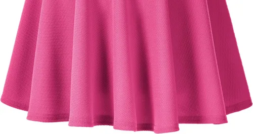 Vista 5 de Urban CoCo Women's Basic Versatile Stretchy Flared Casual Midi Skater Skirt