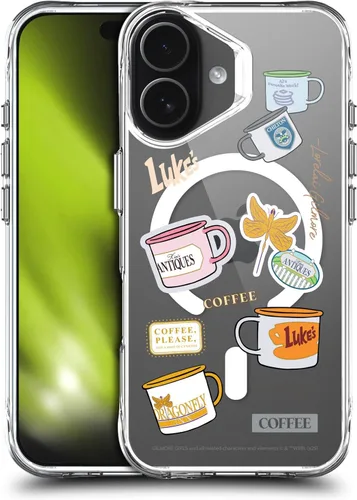 Vista 218 de Head Case Designs Gilmore - Funda negra a prueba de golpes con diseño de dibujos animados para niñas con licencia