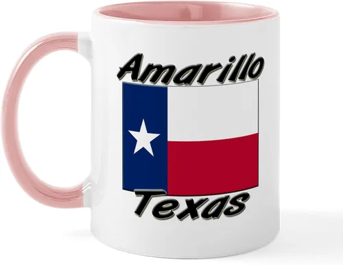 Vista 18 de CafePress – Taza Amarillo Texas – El único Taza de café, taza de café, S, Blanco