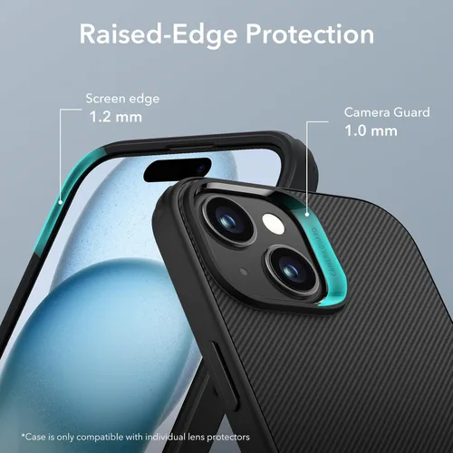 Vista 7 de ESR Funda para iPhone 14 Pro, 3 Modos de Soporte, Protección contra Caídas de Grado Militar, Compatible con Carga Inalámbrica, Cubierta Trasera