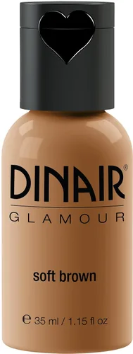 Vista 22 de Dinair Base de maquillaje con aerógrafo Marrón oscuro GLAMOUR: Natural, Cobertura ligera, Mate 1/4oz