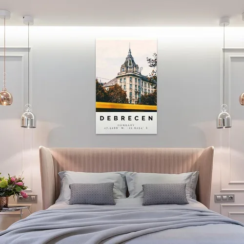 Vista 8 de Póster de Debrecen Impresión Colorida, Arte de Pared de Debrecen, Decoración de Fotos Debrecen, Impresión de Viaje de Debrecen, Póster de Pintura
