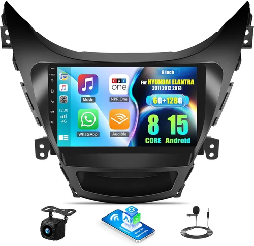 Vista 14 de SIXWIN 1G+32G Radio de Estéreo de Coche Android para Hyundai Elantra 2011 2012 2013 con Apple Carplay Inalámbrico Android Auto Bluetooth pantalla