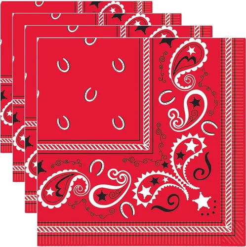 Vista 7 de Cowboy Bandana Beverage Servilletas: Paquete de 16