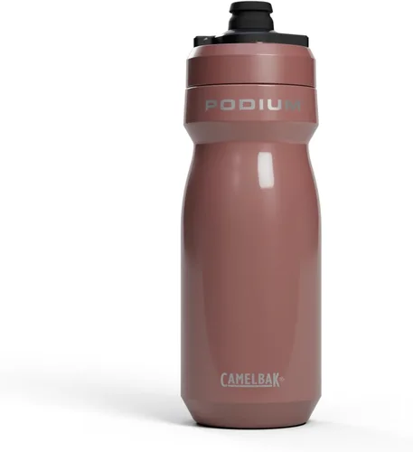 Vista 20 de CamelBak Podium - Botella de agua para bicicleta de acero inoxidable con aislamiento de acero, retención de frío para ciclismo, 12 onzas, color negro