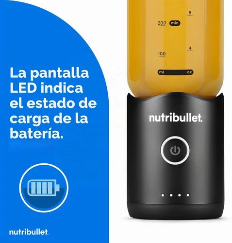 Vista 4 de Batidora portátil nutribullet Flex 22oz 2Pack NBPB30200AKAW, Negro & Blanco