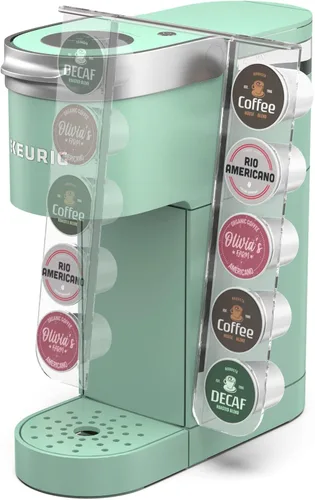 Vista 8 de GALVANOX Organizador acrílico para tazas K – Se adapta a Keurig K-Mini/K Mini-Plus (solamente), soporte para cápsulas de ahorro de espacio