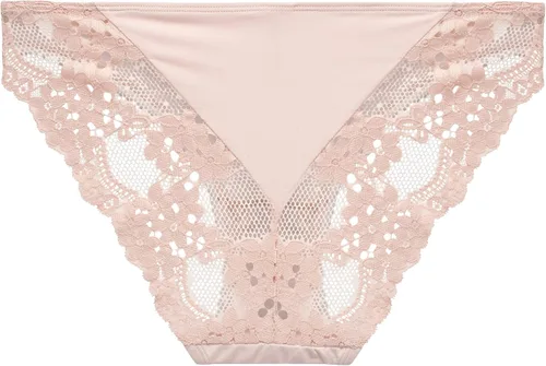 Vista 6 de Jessica Simpson Ropa interior para mujer, paquete de 3 bragas de bikini de encaje de microfibra (S-XL)