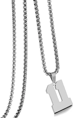 Vista 63 de Collar de Número Dorado para Hombre, Cadena de Acero Inoxidable con Colgante de Número para Atletas, Joyería Deportiva Personalizada para Niños