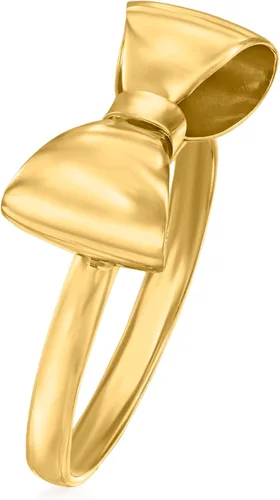 Vista 3 de Ross-Simons Italian 14kt Yellow Gold Bow Ring