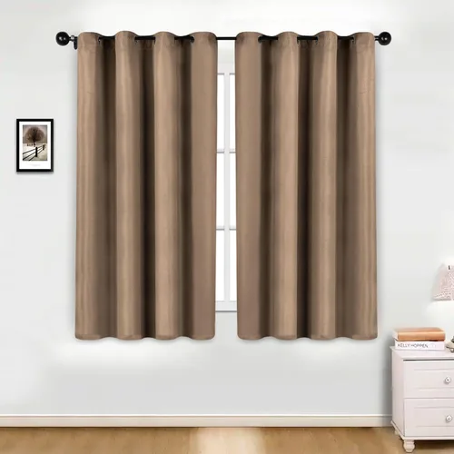 Vista 37 de Superior Cortinas opacas, aisladas, cortinas con bloqueo solar para dormitorio, sólidas, texturizadas, ventana de sala de estar, tejido térmico