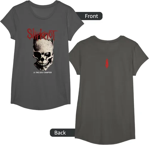 Vista 101 de Slipknot Tribal Calavera playera, niños 12, Rojo
