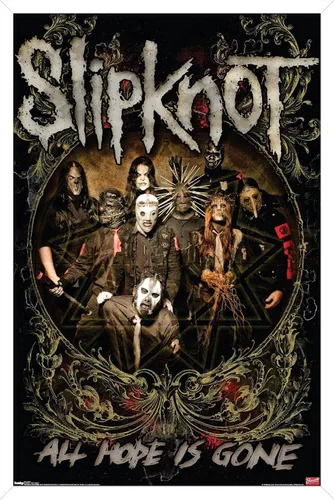 Vista 8 de Trends International Slipknot - Póster de pared de Hope Is Gone, 14.725 x 22.375 pulgadas, versión enmarcada de madera de granero