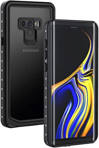 Vista 12 de Lanhiem Funda para teléfono Galaxy Note 9, IP68, impermeable, a prueba de polvo, a prueba de golpes, con protector de pantalla integrado, cubierta