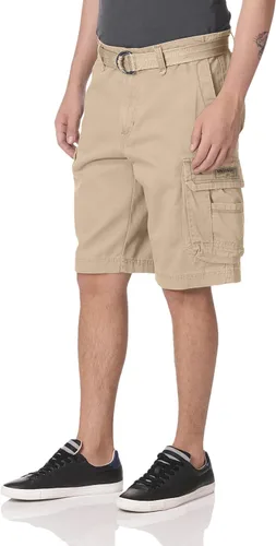 Vista 4 de Unionbay Survivor pantalones cortos de cargo con cinturón para hombre