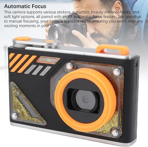 Vista 9 de Cámara digital 4K, cámara de vlogging de 48 MP con zoom digital 8X, enfoque automático, cámaras compactas de punto y disparo para fotografía