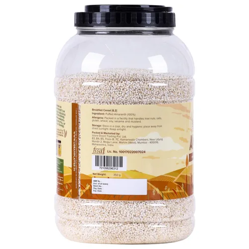 Vista 7 de Urban Platter Amaranto hinchado (Rajgira) 7.05 onzas (7.05 oz) Grano de superalimento sin gluten Alto en proteínas y fibra Bocadillo ligero