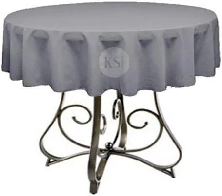 Vista 13 de Mantel redondo de poliéster de 72 pulgadas, disponible en más de 45 colores, ideal para restaurantes y superposiciones versátiles de eventos, elige