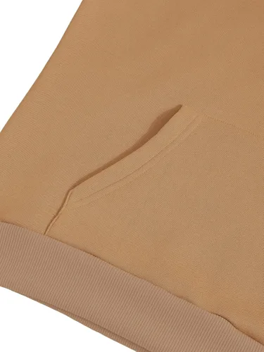 Vista 4 de SweatyRocks Sudadera con capucha de manga larga y hombros caídos para mujer