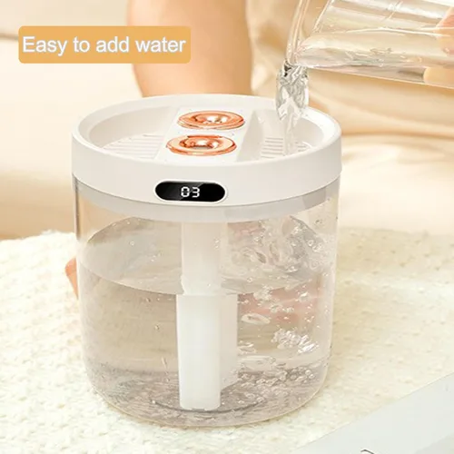 Vista 6 de Humidificadores para dormitorio, humidificador de niebla fría de gran tamaño de 1.5 litros con difusor de aceite y luz nocturna, humidificadores