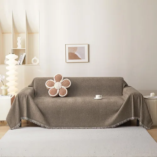Vista 21 de MEETSKY Funda Negra de Silla de Tamaño Grande, Funda de Chenilla para Sillón/Sofá de 1 Cojín para Perro, Fundas de Sofá Protector de Muebles