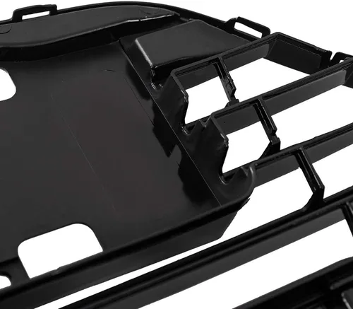 Vista 7 de Parachoques delantero superior parrilla compatible con Honda HRV HR-V 2016-2018 cromo negro estilo fábrica