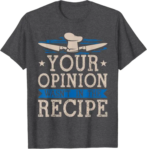 Vista 31 de Cooking Your Opinion Wasnot In The Recipe Chef Cook Baker - Camiseta, Negro, S