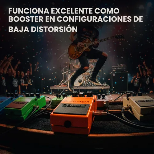 Vista 6 de Boss Paquete de distorsión DS-1 con cable de instrumento Gearlux, cable de conexión, púas y paño de pulido de Austin Bazaar Paquete con cable