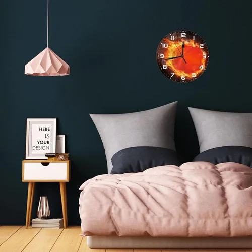 Vista 5 de Reloj de pared para niños y niñas, de 10 pulgadas, silencioso, sin tictac, fácil de leer, para niños, niñas, decorativo para habitación de niños