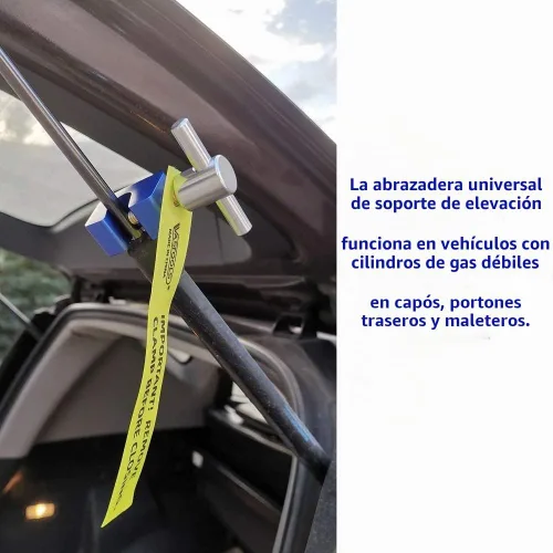 Vista 4 de VASTOOLS Abrazadera de soporte de elevación, 2 unidades, eje de hasta 0.551 in de diámetro, mango de varilla en T de metal sólido, abrazadera en C
