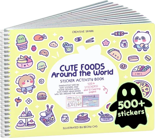 Vista 64 de Cupkin Libro de calcomanías de princesas para niños, un mundo mágico de Cupkin, artículos esenciales de viaje en avión para niños pequeños, más