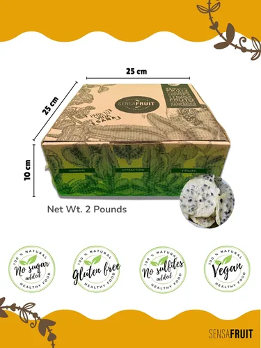 Vista 2 de SENSAFRUIT -Fruta de dragón seca 100% natural SIN AZÚCAR AÑADIDO, SIN SULFURED Sin gluten Bocadillo perfecto para tu familia Productores
