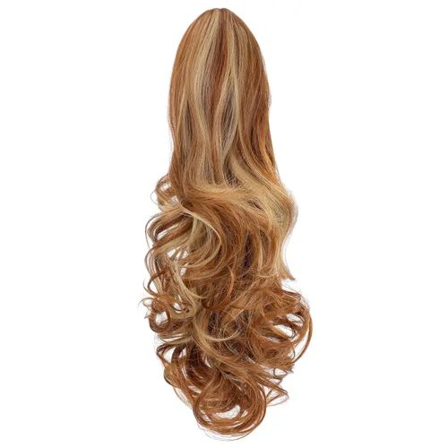 Vista 14 de Extensión de cola de caballo con clip de garra, de 18 pulgadas, extensiones de cabello ondulado largo para mujer, extensiones de cola de caballo