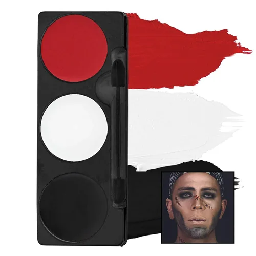 Vista 7 de Mehron - Paleta de maquillaje tricolor para Halloween, talla única