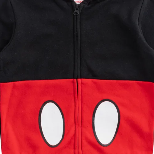 Vista 4 de Disney Mickey Mouse Sudadera con Cremallera y Orejas para Bebés y Niños Pequeños