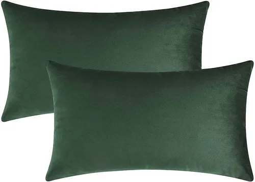 Vista 27 de Juego de 2 fundas de cojín de terciopelo para sofá y cama - 20"x20", aguamarina Aqua