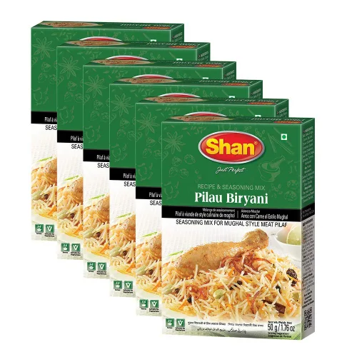 Vista 181 de Shan Chicken 65 - Mezcla de recetas y condimentos de 2.1 oz (60 g) - Polvo de especias para pollo frito picante agridulce - Adecuado