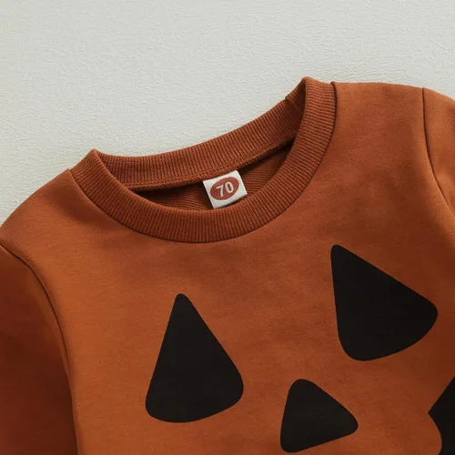 Vista 4 de Hoanselay Conjunto de sudadera de manga larga con capucha y pantalones de otoño e invierno para bebé niño