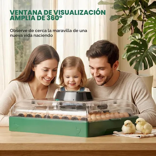 Vista 4 de Incubadora para incubación de 72 huevos para pollo/pato/codorniz