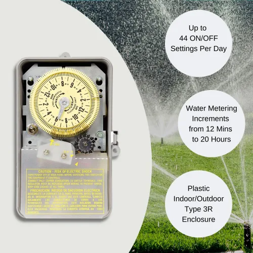 Vista 2 de Intermatic R8806P101C Temporizador de riego por aspersión - Conservación de agua personalizable, diseño listo para la lluvia, rociador al aire libre
