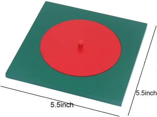 Vista 5 de Mfumyy Montessori - Rompecabezas de madera para fracciones circulares, paquete de 10 unidades, para aprender fracciones, perilla, rompecabezas